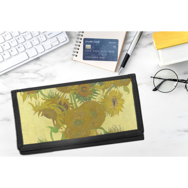 Sunflowers (Van Gogh 1888) DyeTrans Checkbook Cover - LIFESTYLE