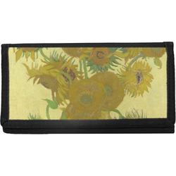 Sunflowers (Van Gogh 1888) Canvas Checkbook Cover