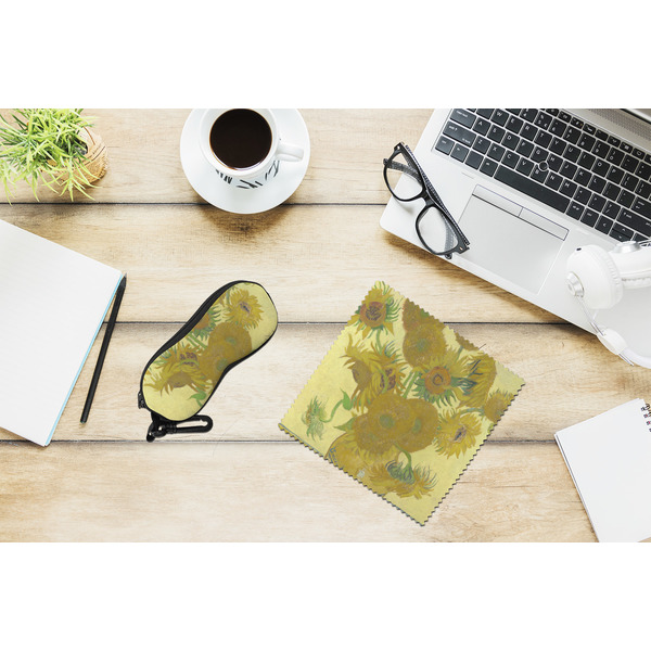Sunflowers (Van Gogh 1888) Eyeglass Case and Cloth Set - LIFESTYLE
