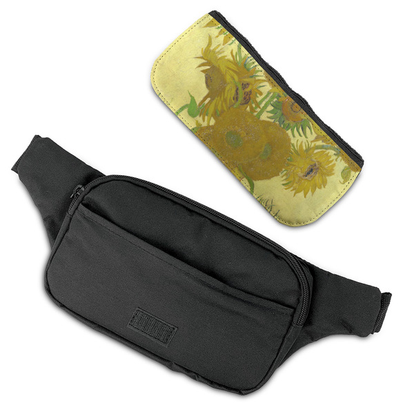 Sunflowers (Van Gogh 1888) Fanny Packs - FLAT (flap off)