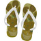 Sunflowers (Van Gogh 1888) Flip Flops - Medium