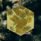 Sunflowers (Van Gogh 1888) Frosted Glass Ornament - Hexagon (Lifestyle)