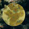 Sunflowers (Van Gogh 1888) Frosted Glass Ornament - Round (Lifestyle)