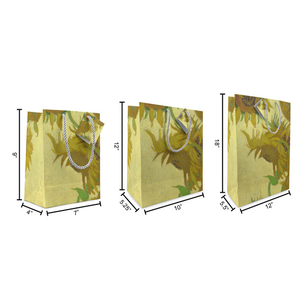 Sunflowers (Van Gogh 1888) Gift Bags - All Sizes - Dimensions