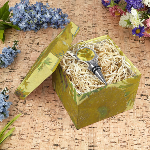 Sunflowers (Van Gogh 1888) Gift Boxes with Lid - Canvas Wrapped - Medium - In Context