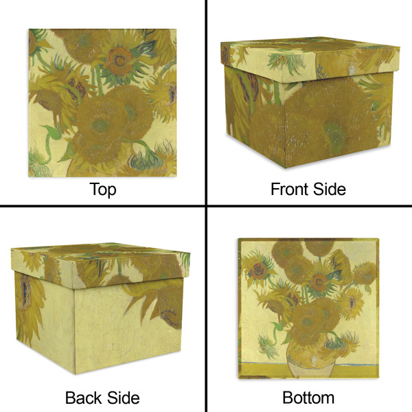 Sunflowers (Van Gogh 1888) Gift Boxes with Lid - Canvas Wrapped - X-Large - Approval