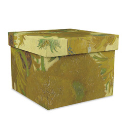 Sunflowers (Van Gogh 1888) Gift Box with Lid - Canvas Wrapped - X-Large