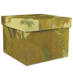 Sunflowers (Van Gogh 1888) Gift Box with Lid - Canvas Wrapped - XX-Large