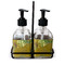 Sunflowers (Van Gogh 1888) Glass Soap & Lotion Bottle Set