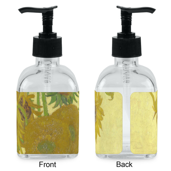 Sunflowers (Van Gogh 1888) Glass Soap/Lotion Dispenser - Approval
