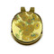 Sunflowers (Van Gogh 1888) Golf Ball Marker Hat Clip Gold - Front