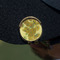 Sunflowers (Van Gogh 1888) Golf Ball Marker Hat Clip - Gold - On Hat