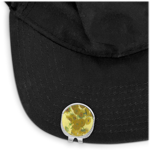 Sunflowers (Van Gogh 1888) Golf Ball Marker Hat Clip - Main