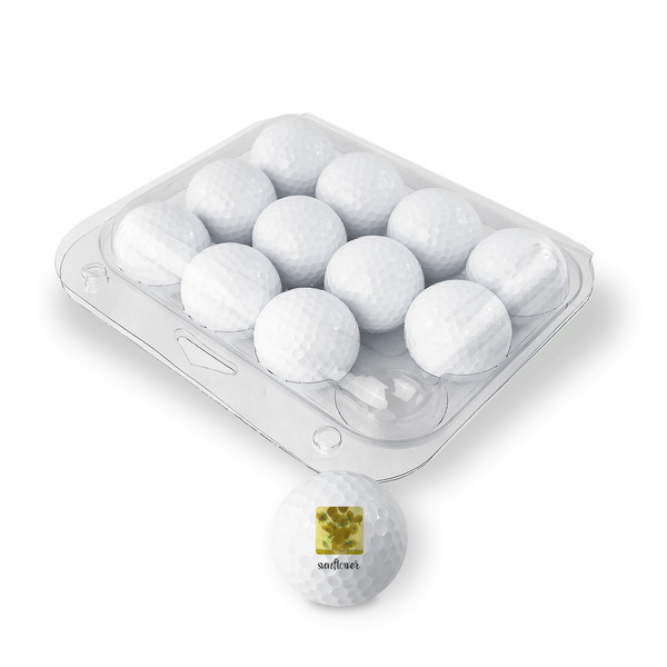 Sunflowers (Van Gogh 1888) Golf Balls - Generic - Set of 12 - PACKAGING