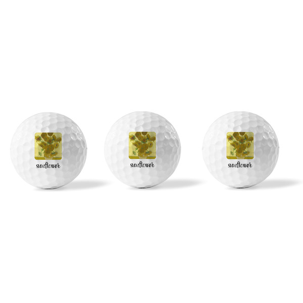 Sunflowers (Van Gogh 1888) Golf Balls - Generic - Set of 3 - APPROVAL
