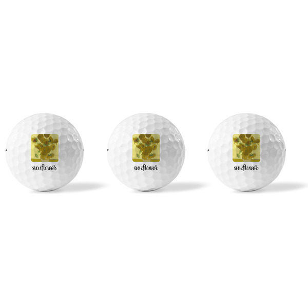 Sunflowers (Van Gogh 1888) Golf Balls - Titleist - Set of 3 - APPROVAL