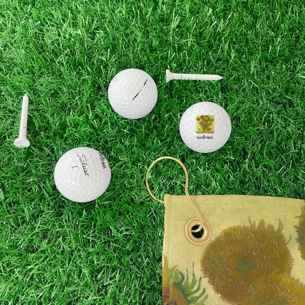 Sunflowers (Van Gogh 1888) Golf Balls - Titleist - Set of 3 - LIFESTYLE