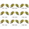 Sunflowers (Van Gogh 1888) Golf Club Covers - APPROVAL (set of 9)