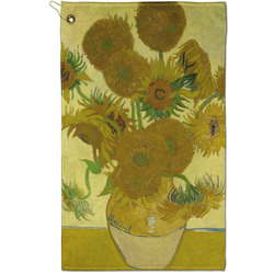 Sunflowers (Van Gogh 1888) Golf Towel - Poly-Cotton Blend - Small