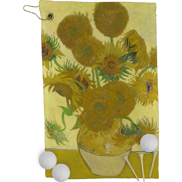 Sunflowers (Van Gogh 1888) Golf Towel (Personalized) - FRONT (Small Full Print)