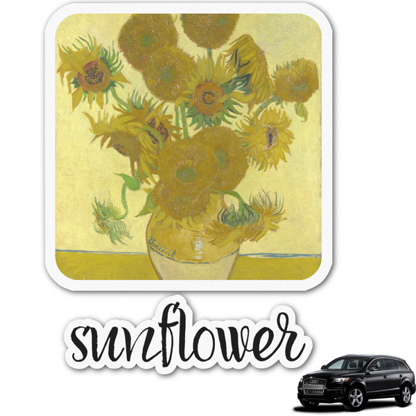 Custom Sunflowers (Van Gogh 1888) Graphic Car Decal - Custom Size