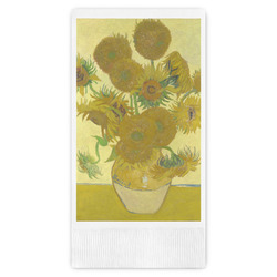 Sunflowers (Van Gogh 1888) Guest Napkins - Full Color - Embossed Edge