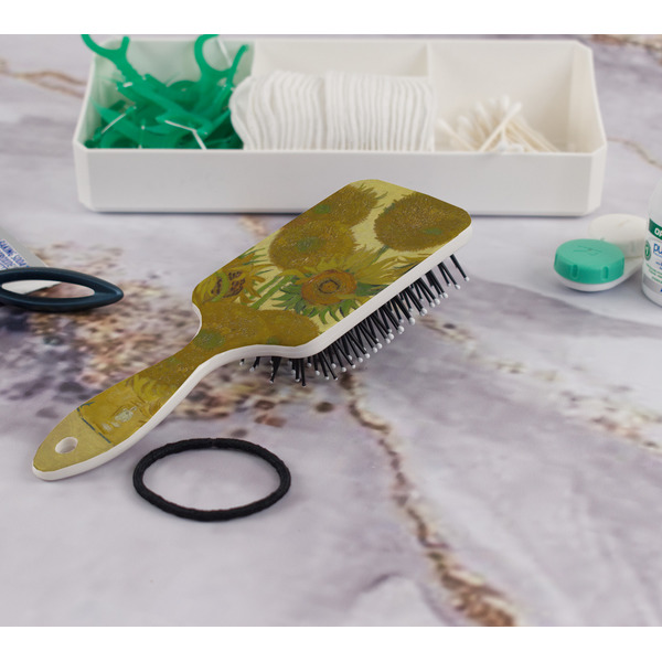 Sunflowers (Van Gogh 1888) Hair Brush - In Bathroom