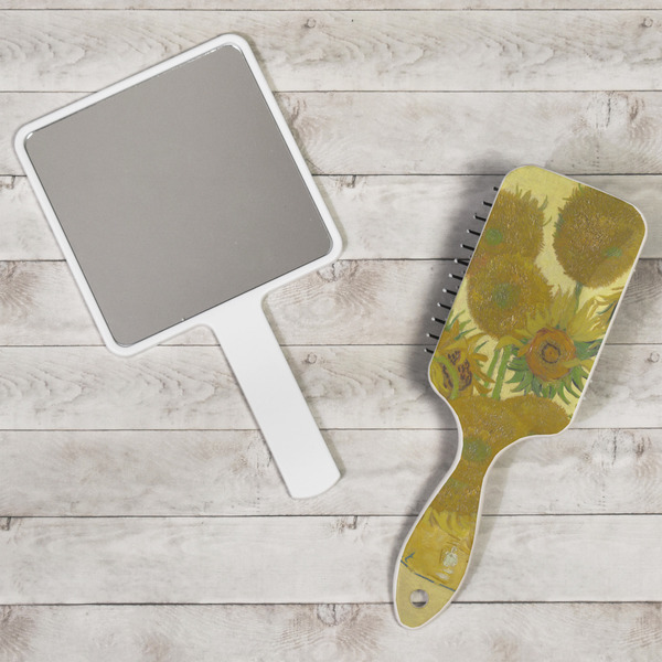 Sunflowers (Van Gogh 1888) Hair Brush - In Context