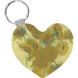 Sunflowers (Van Gogh 1888) Heart Plastic Keychain