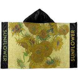 Sunflowers (Van Gogh 1888) Kids Hooded Towel