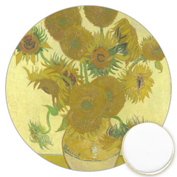 Sunflowers (Van Gogh 1888) Printed Cookie Topper - 3.25"