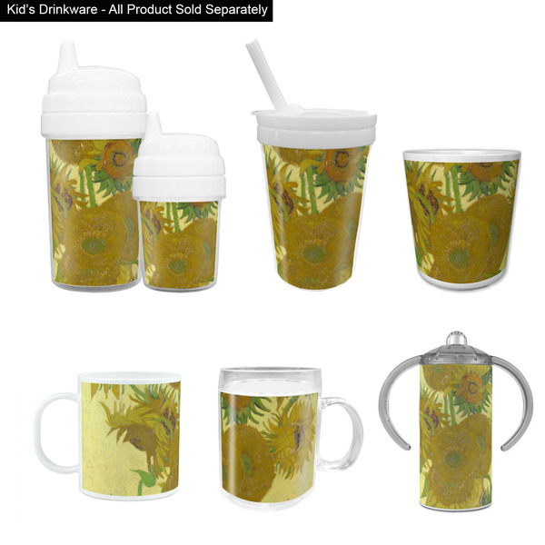 Sunflowers (Van Gogh 1888) Kid's Drinkware - Customized & Personalized