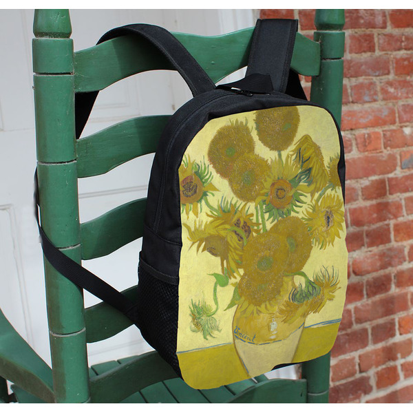 Sunflowers (Van Gogh 1888) Kids Backpack - In Context