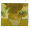Sunflowers (Van Gogh 1888) Kitchen Towel - Poly Cotton - Folded Half