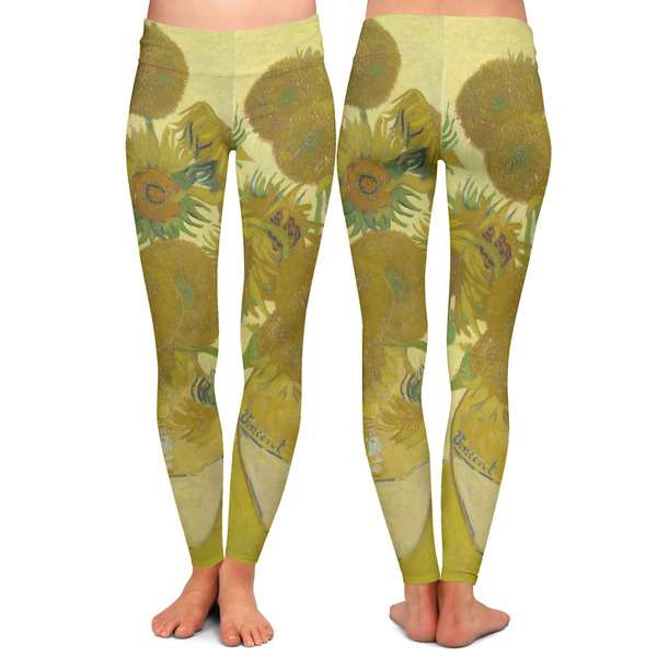 Sunflowers (Van Gogh 1888) Ladies Leggings - Front and Back