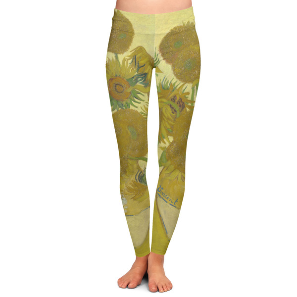 Custom Sunflowers (Van Gogh 1888) Ladies Leggings - Extra Large