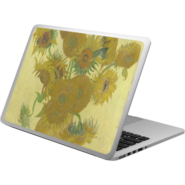 Custom Sunflowers (Van Gogh 1888) Laptop Skin - Custom Sized