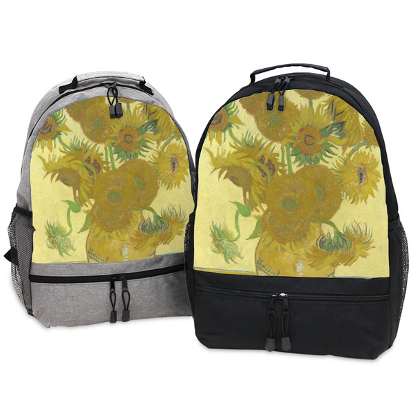 Sunflowers (Van Gogh 1888) Large Backpacks - Both