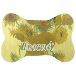 Sunflowers (Van Gogh 1888) Bone Shaped Dog Food Mat