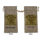 Sunflowers (Van Gogh 1888) Large Burlap Gift Bag - Front & Back