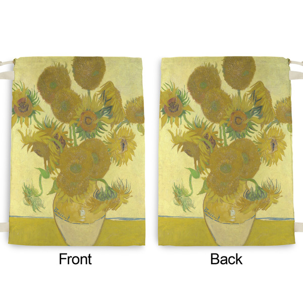Sunflowers (Van Gogh 1888) Large Laundry Bag - Front & Back View