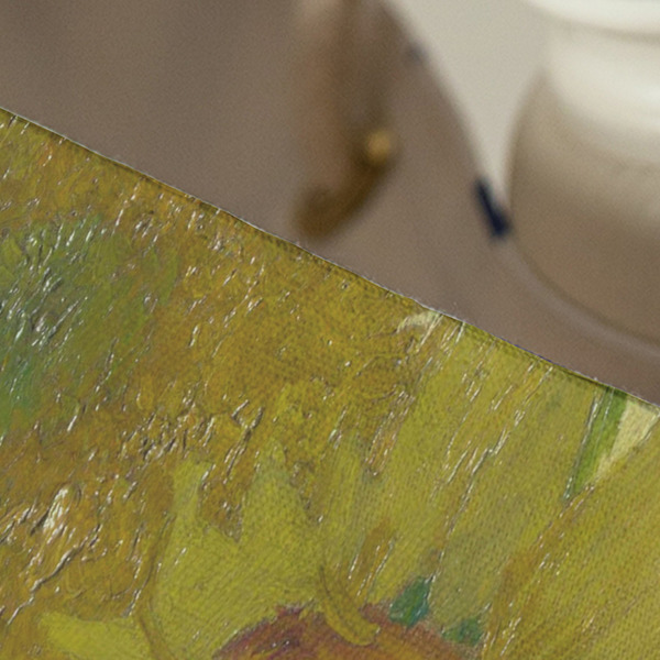 Sunflowers (Van Gogh 1888) Large Rope Tote - Close Up View