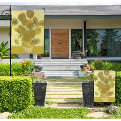 Sunflowers (Van Gogh 1888) Large Garden Flag - Single Sided