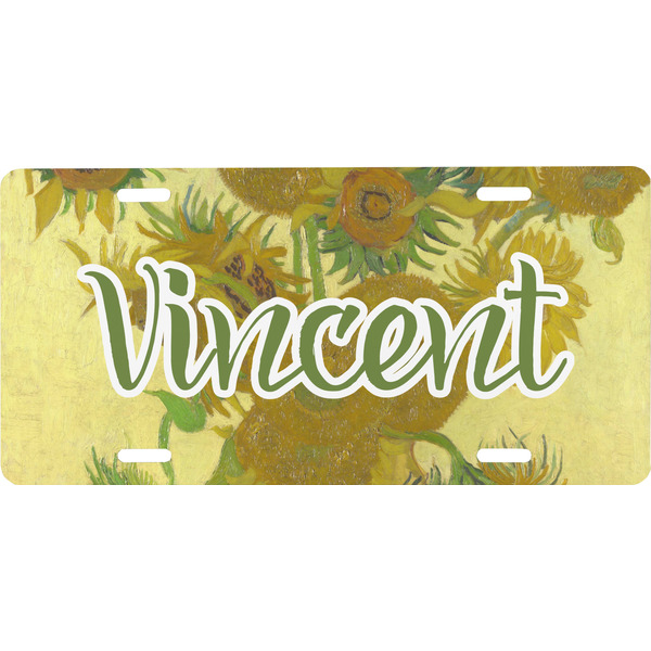 Custom Sunflowers (Van Gogh 1888) Front License Plate