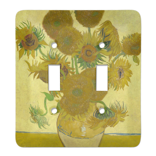 Custom Sunflowers (Van Gogh 1888) Light Switch Cover (2 Toggle Plate)