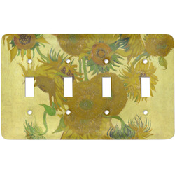 Sunflowers (Van Gogh 1888) Light Switch Cover (4 Toggle Plate)