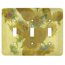Sunflowers (Van Gogh 1888) Light Switch Cover (3 Toggle Plate)