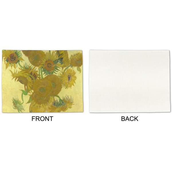 Sunflowers (Van Gogh 1888) Linen Placemat - APPROVAL Single (single sided)