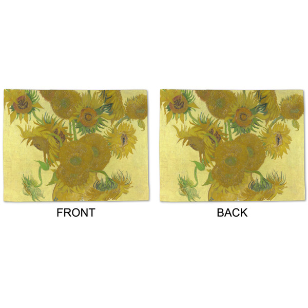 Sunflowers (Van Gogh 1888) Linen Placemat - APPROVAL (double sided)