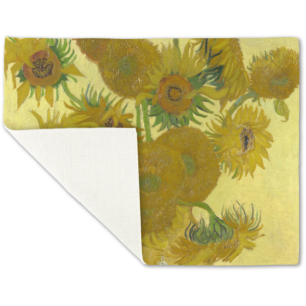Sunflowers (Van Gogh 1888) Linen Placemat - Folded Corner (single side)